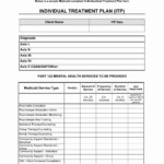 Mental Health Treatment Plan Template Addictionary