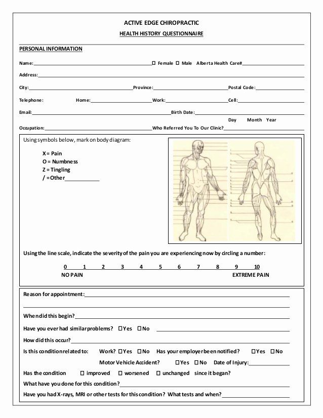 Patient Information Form Template Fresh New Patient Intake Form Word 