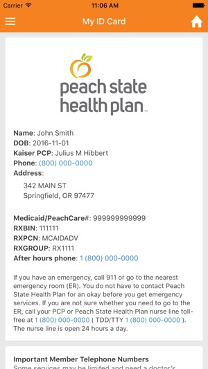 Peach State Health Plan On The App Store