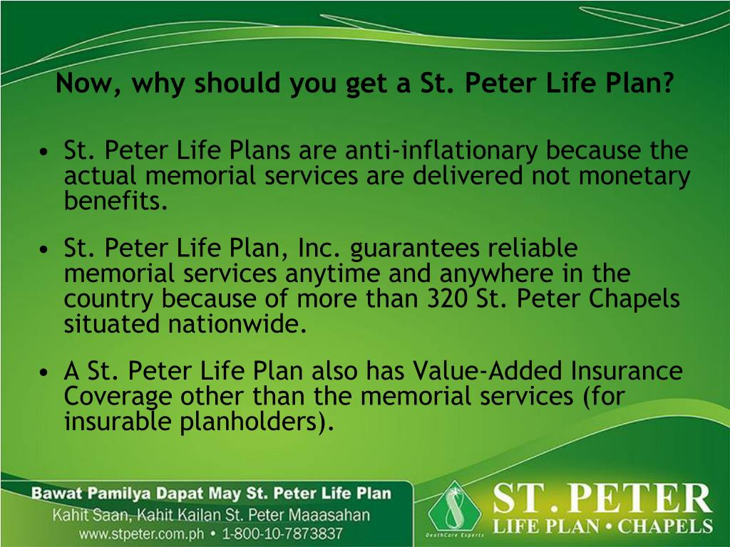 PPT ST PETER LIFE PLAN INC PowerPoint Presentation Free Download 