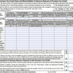 Premium Tax Credit Form 8962 And Instructions Obamacare Facts