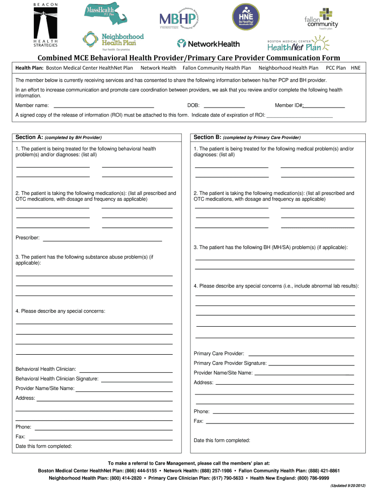 Provider Primary Form Fill Online Printable Fillable Blank PdfFiller