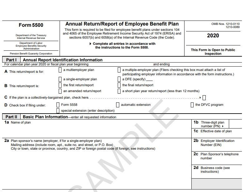 Reporting Disclosure Requirements For ERISA Accounting Portal