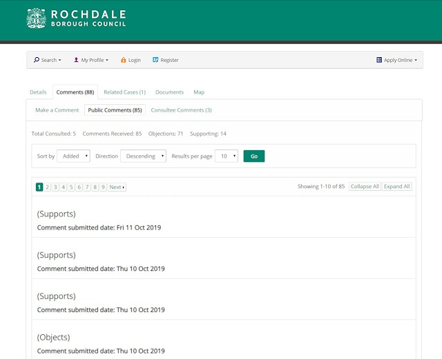 Rochdale News News Headlines Online Planning Portal Representations