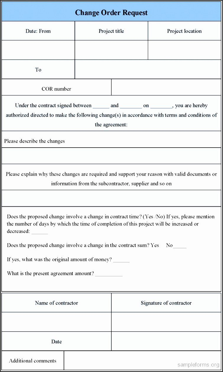 Sample Change Request Form Unique 5 Itil Change Request Form Template 