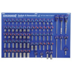 Socket Accessories Merchandiser 70 Piece 3 8 Square Drive