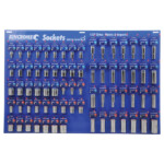 Socket Accessories Merchandiser 71 Piece 1 2 Square Drive