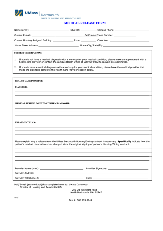 Standard Appeal Form Umass Dartmouth Printable Pdf Download