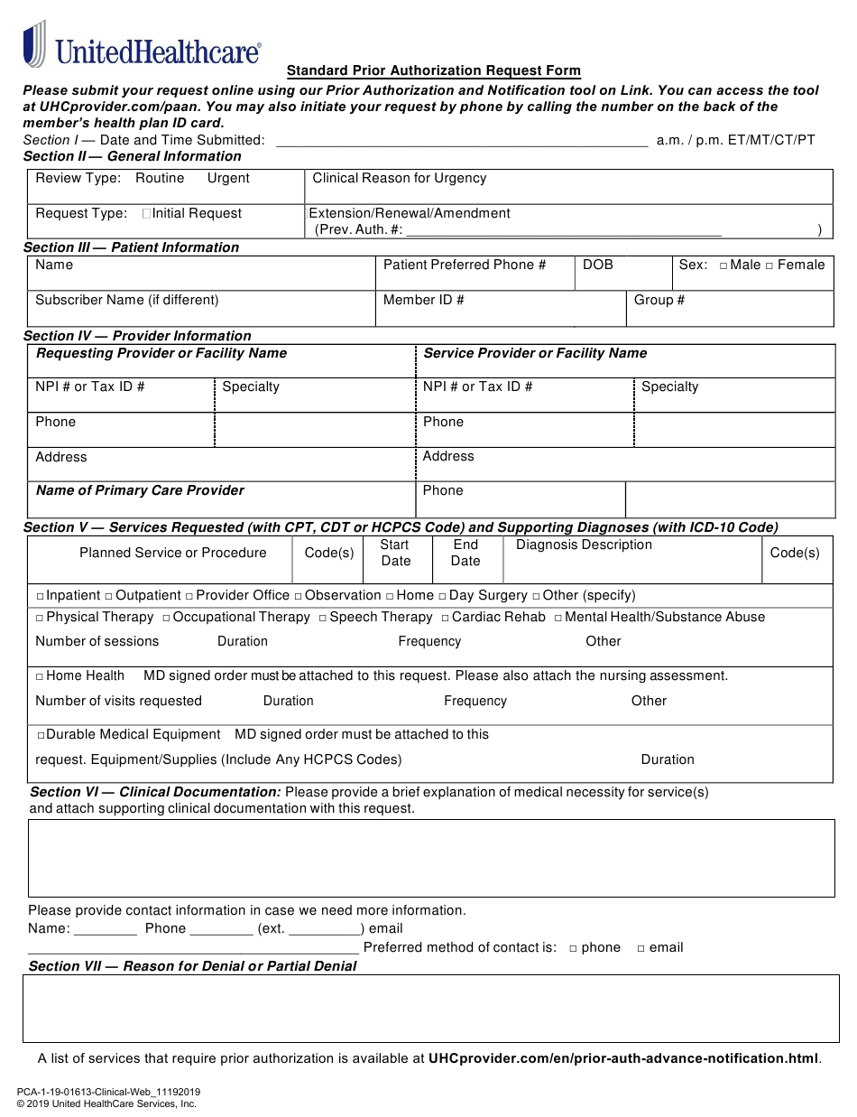 Planned Administrators Prior Authorization Form 6941