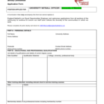 Strictly Confidential Application Form University Of Warwick