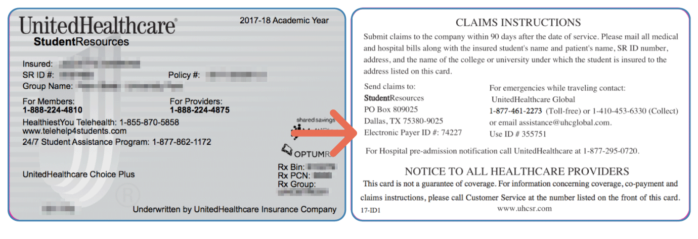 United Healthcare Policy Number Location On Card Health Care Power Of 