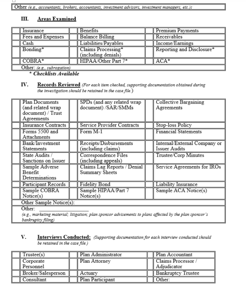  Wrangle 5500 ERISA Reporting And Disclosure