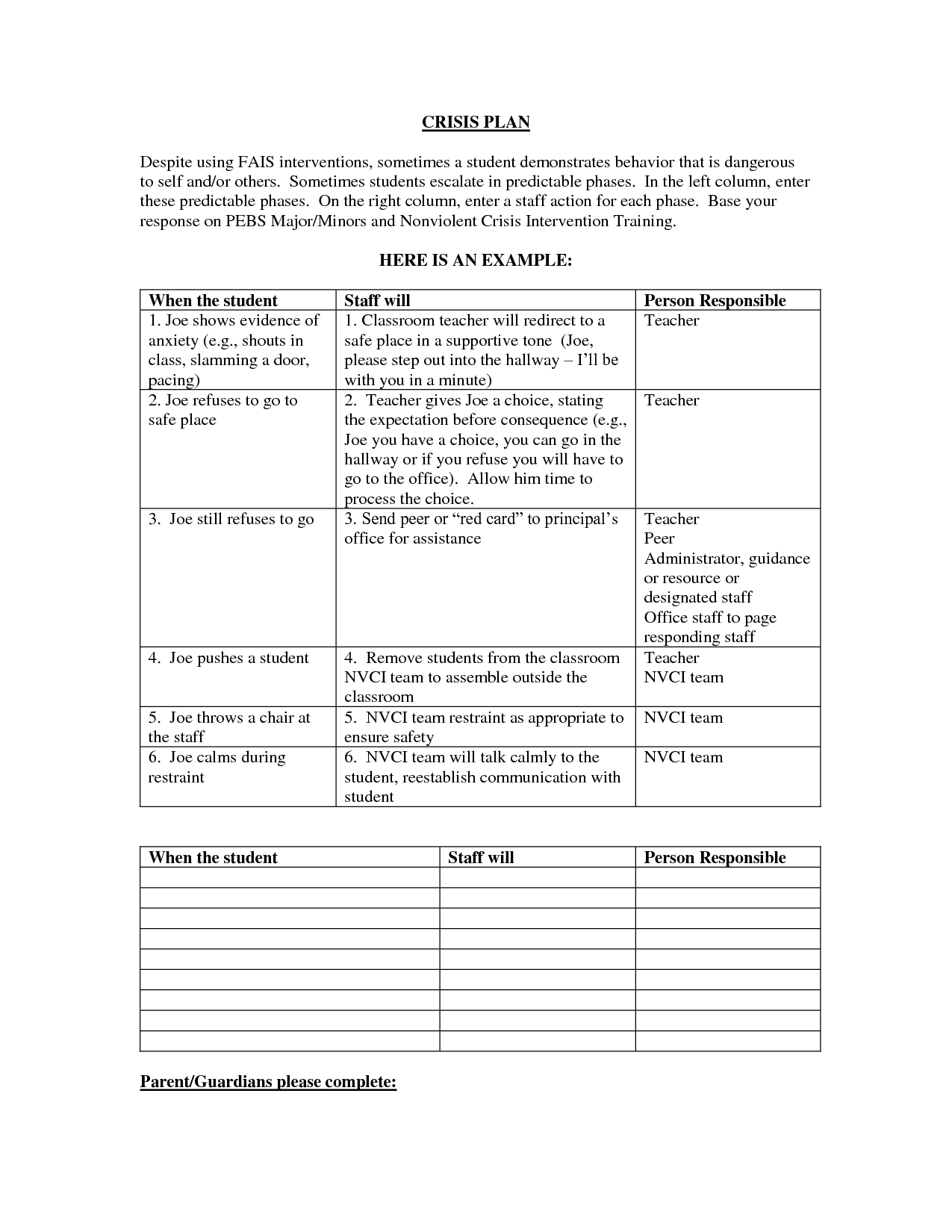 12 Mental Health Crisis Plan Worksheet Worksheeto