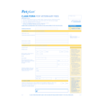 2005 AU Petplan Veterinary Fees Claim Form Fill Online Printable