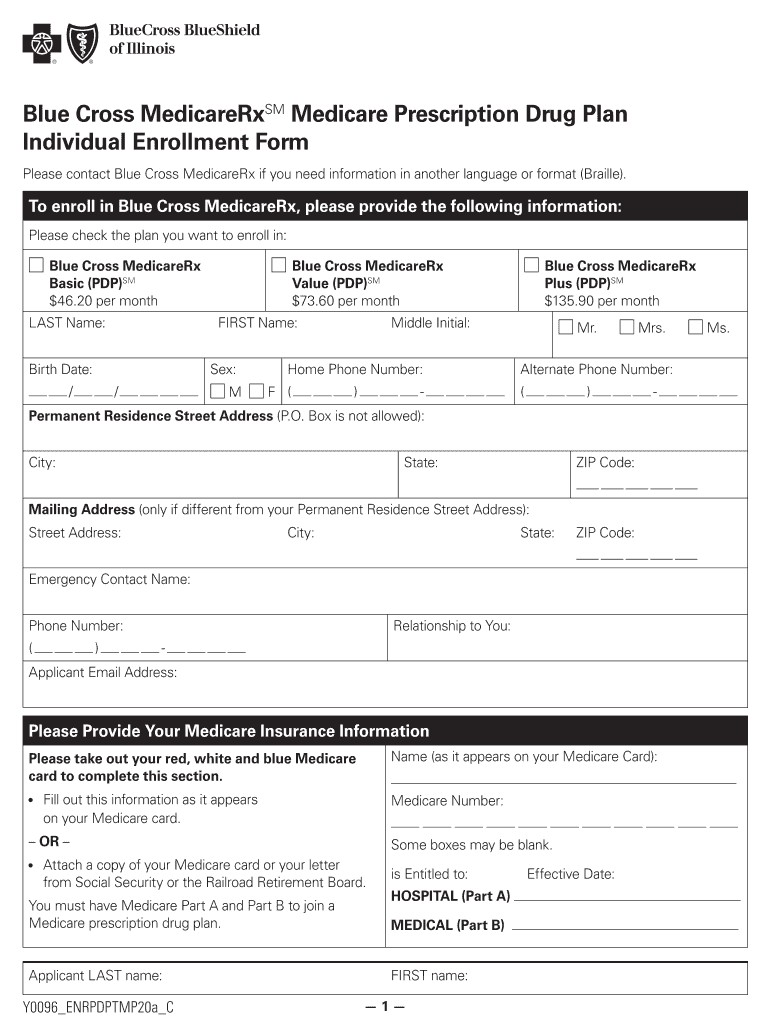 2019 2023 IL Blue Cross Blue Shield Prescription Drug Plan Individual 