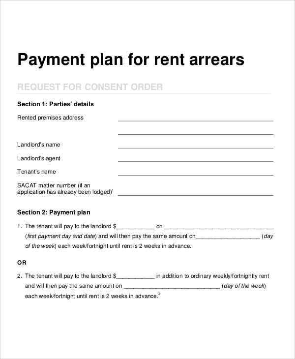 22 Payment Plan Templates Word PDF