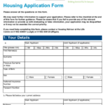 31 Housing Application Form Page 2 Free To Edit Download Print