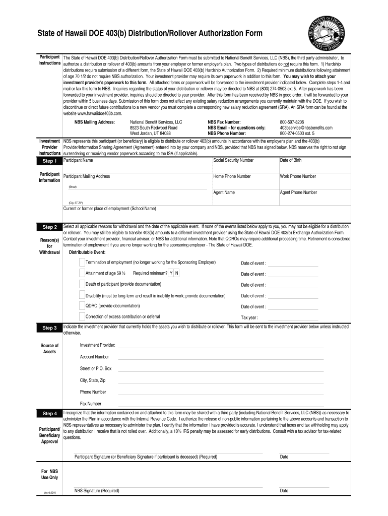 403 B Plan Termination Authorization Form PlanForms