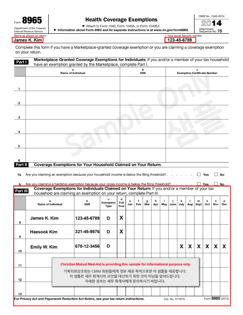  8965 Form