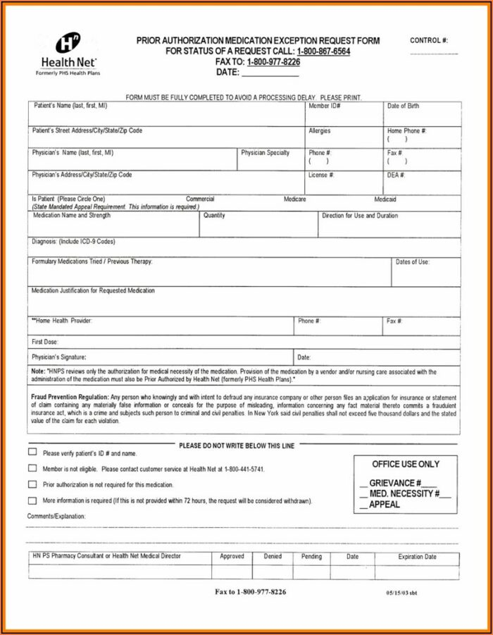 Aarp Medicare Preferred Prior Authorization Form Form Resume 