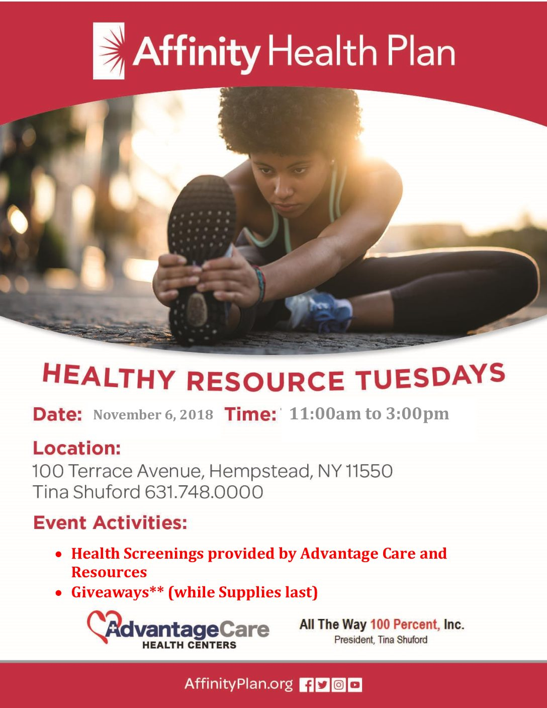 Affinity Health Plan Healthy Resource Tuesdays Advantage Care Health 