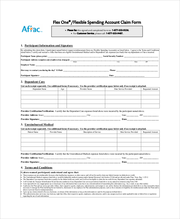 Aflac Wellness Claim Forms Printable Customize And Print