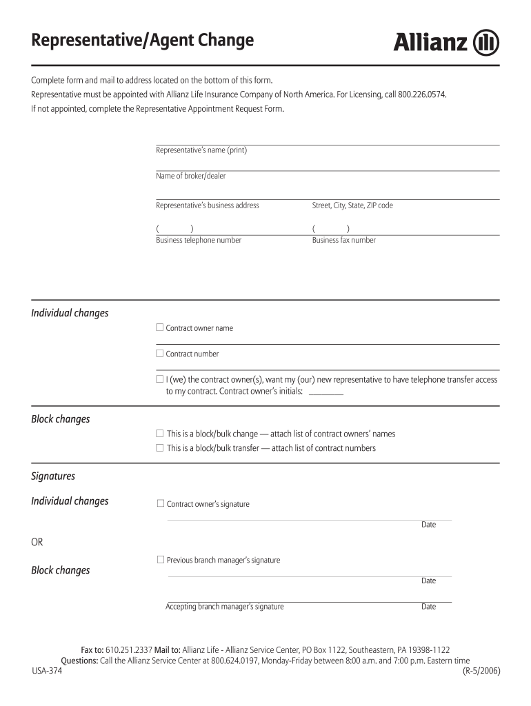 Allianz Forms Fill Out Sign Online DocHub