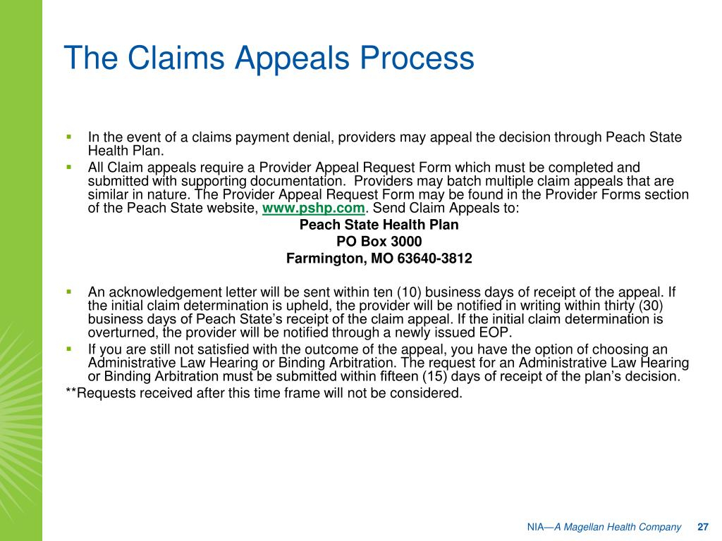 Ambetter Peach State Health Plan Appeal Form PlanForms