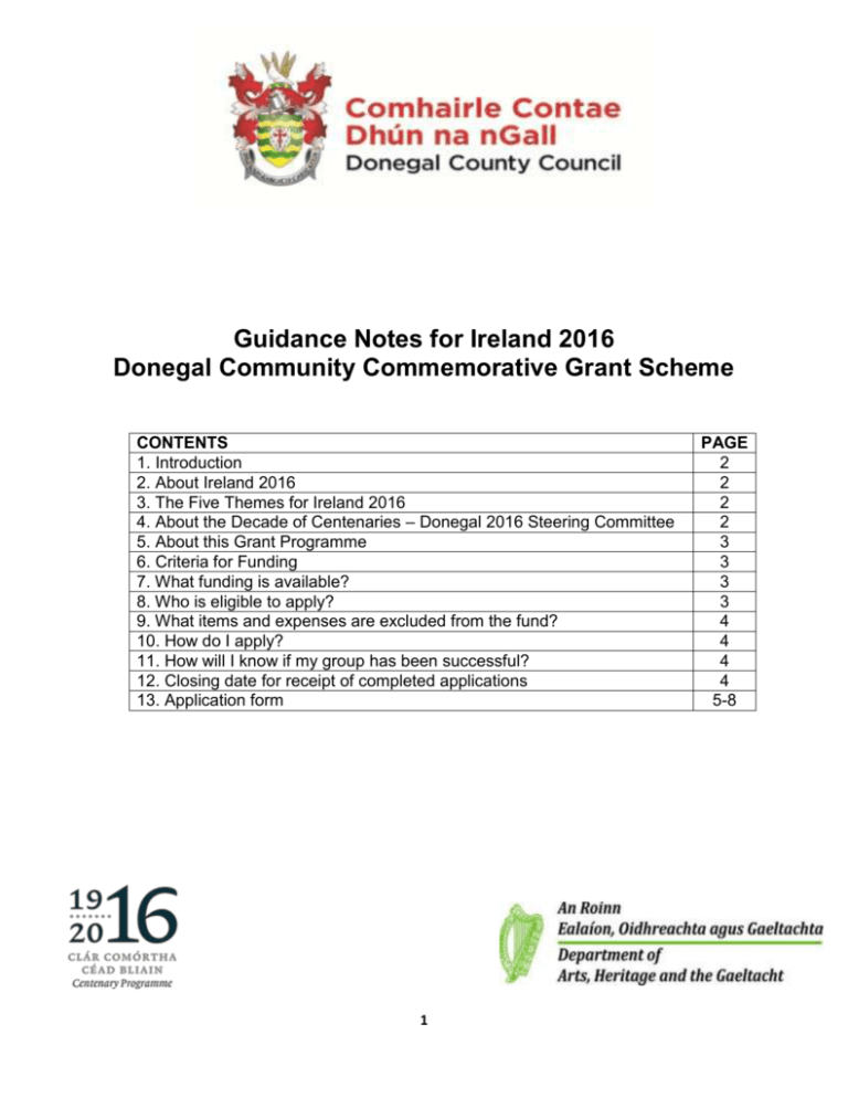 Application Form Donegal County Council