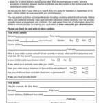 Application Form For In year Admissions Newcastle City Council