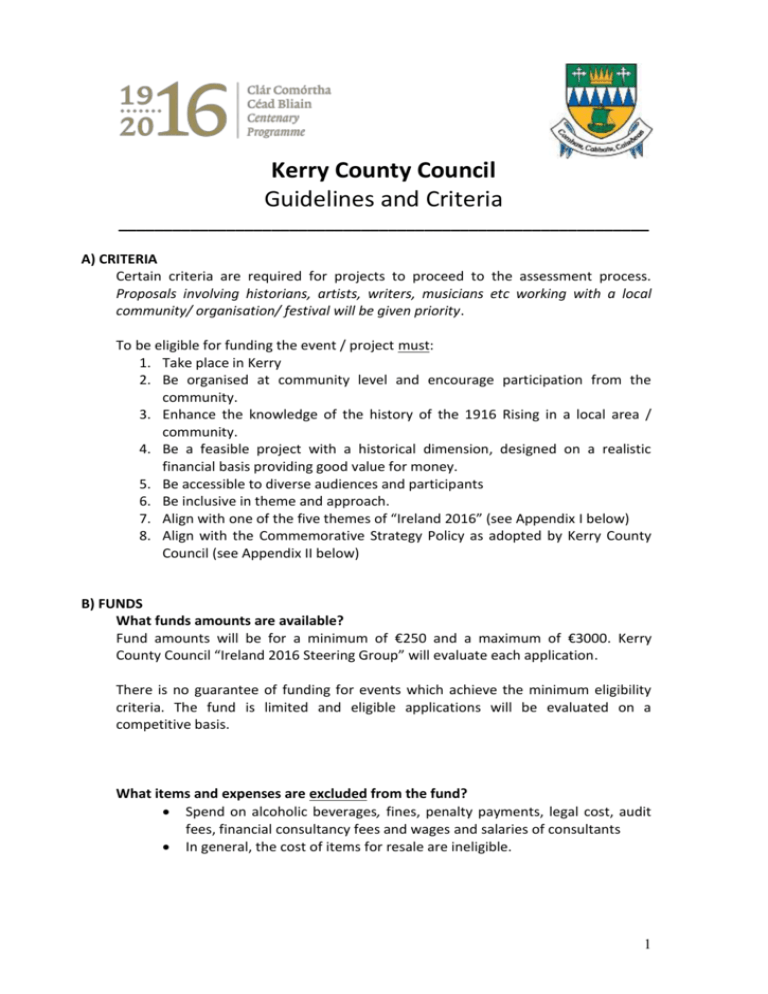 Application Form Kerry County Council