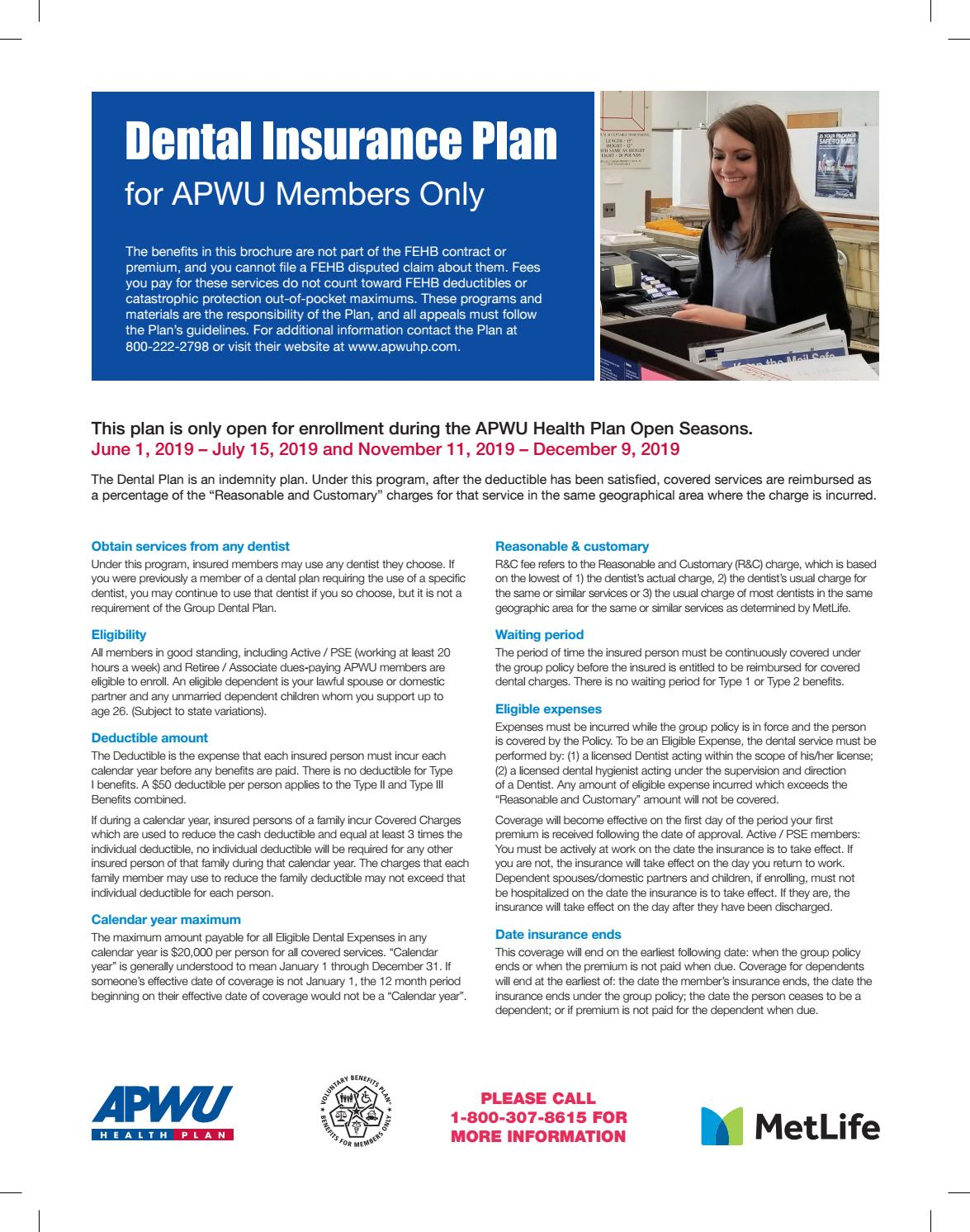 APWU Health Plan Dental Plan By APWU Health Plan Issuu