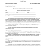 B Notice Form Template Fill Online Printable Fillable Blank