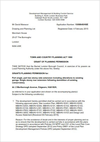 Barnet Planning Application Forms PlanForms