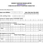 BSNL Landline Address Change Request Letter Format