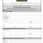 BVM Land Use Application Form