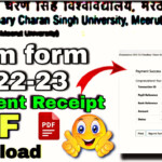 CCSU Exam Form Payment Receipt PDF File Download 2022 ccsu Exam Form