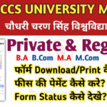 CCSU Form Download CCSU Private Regular Form 2022 Kese