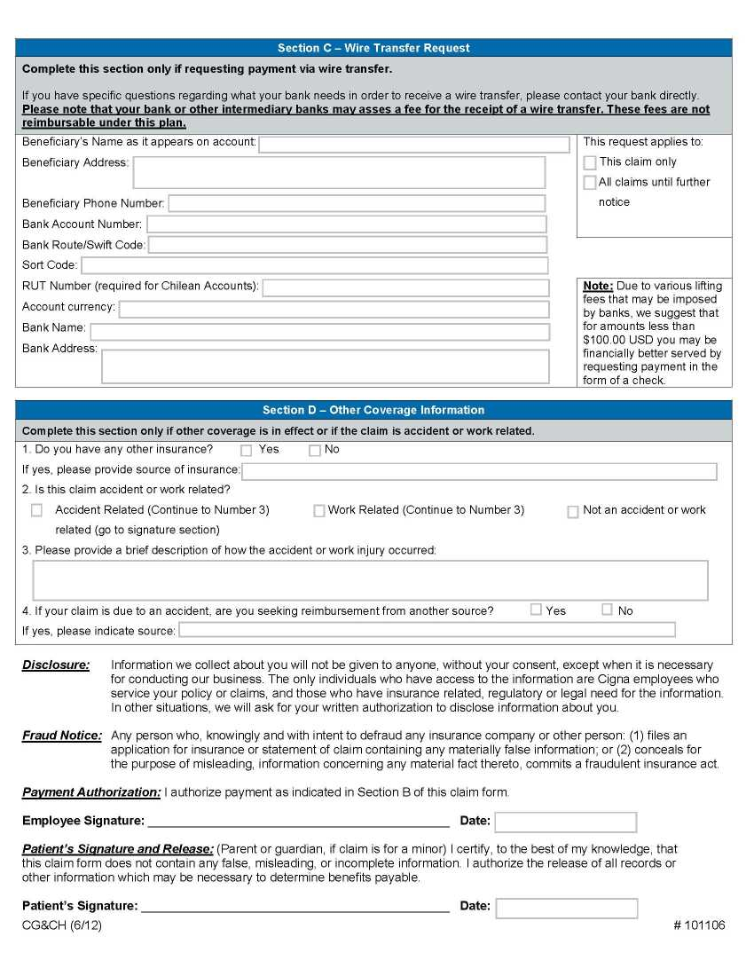 Cigna MBA Claim Form 2022 2023 EduVark