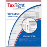 ComplyRight TaxRight 1099 MISC 4 Part Tax Forms For 25 Recipients With