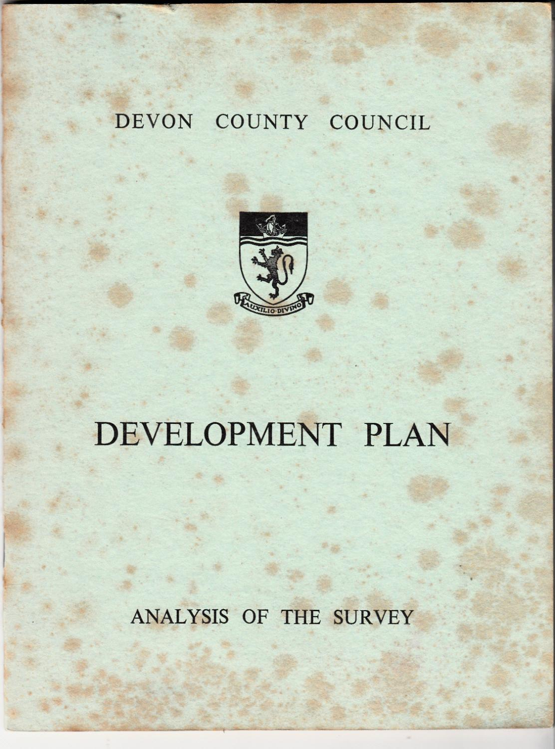 Devon County Council Development Plan Analysis Of The Survey March 