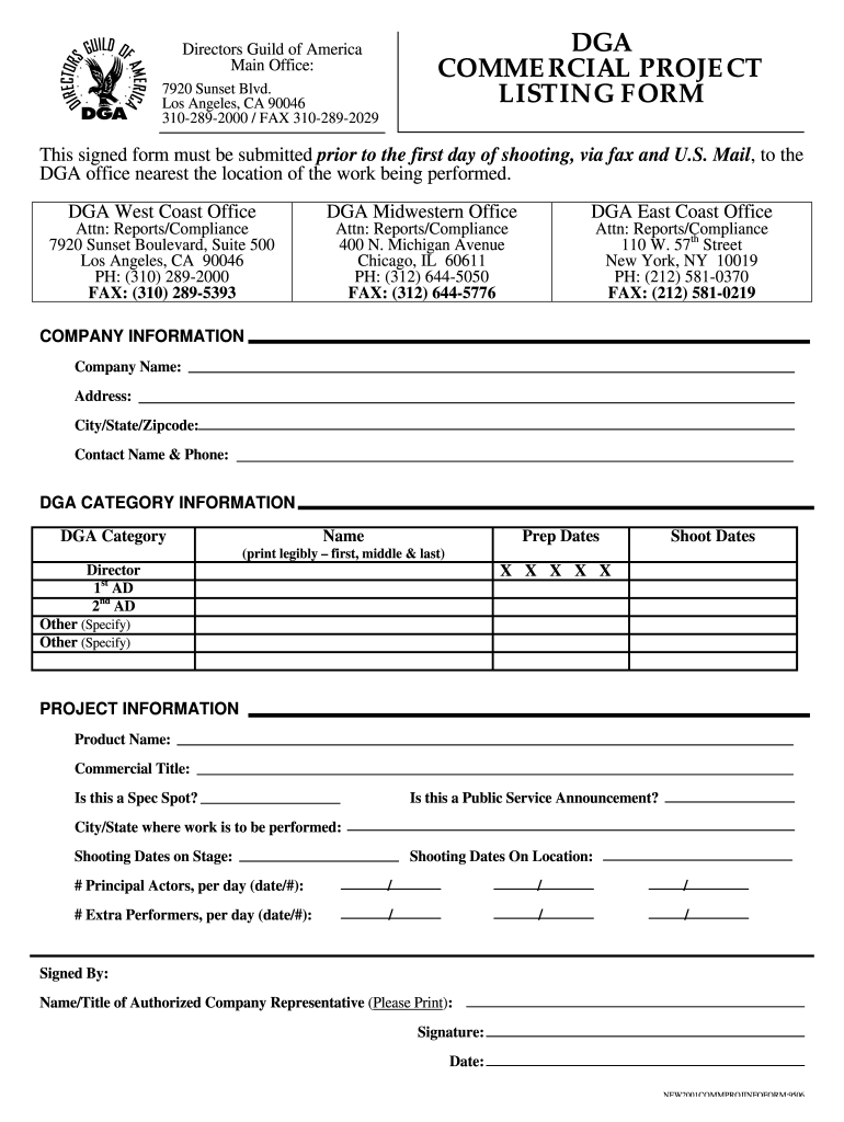 Dga Form Fill Online Printable Fillable Blank PdfFiller