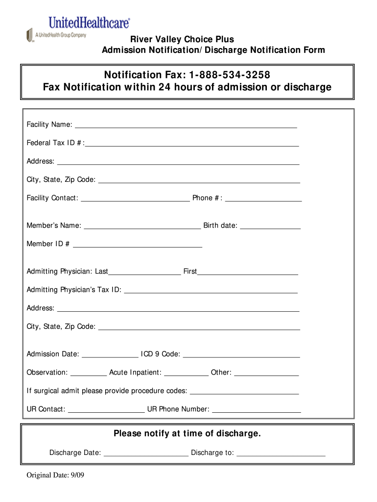 Discharge Form From Hospital Fill Online Printable Fillable Blank 