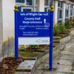 Editorial Offices Sign For Isle Of Wight Council High Street Newport