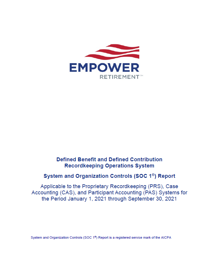 Empower Retirement LLC Mass Mutual Defined Benefit And Defined 