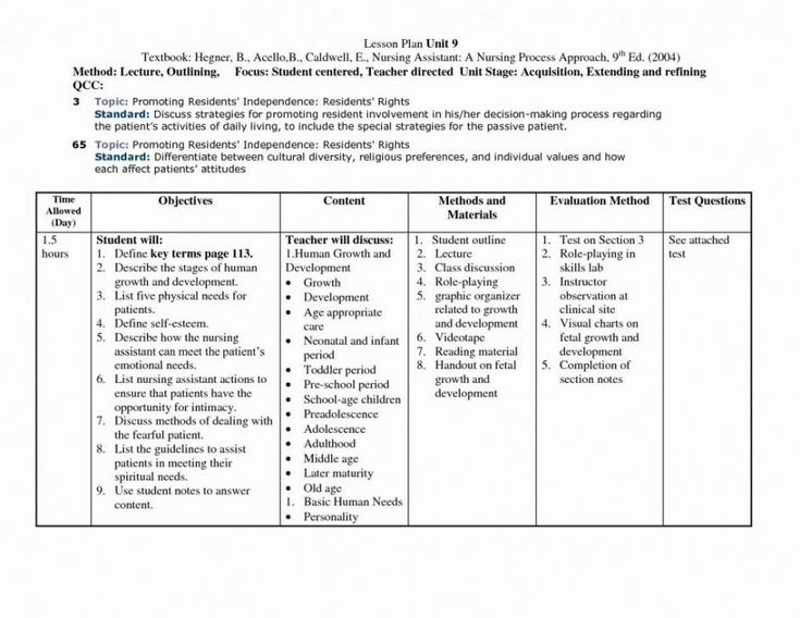 Explore Our Image Of Nursing Teaching Plan Template Teaching Plan 