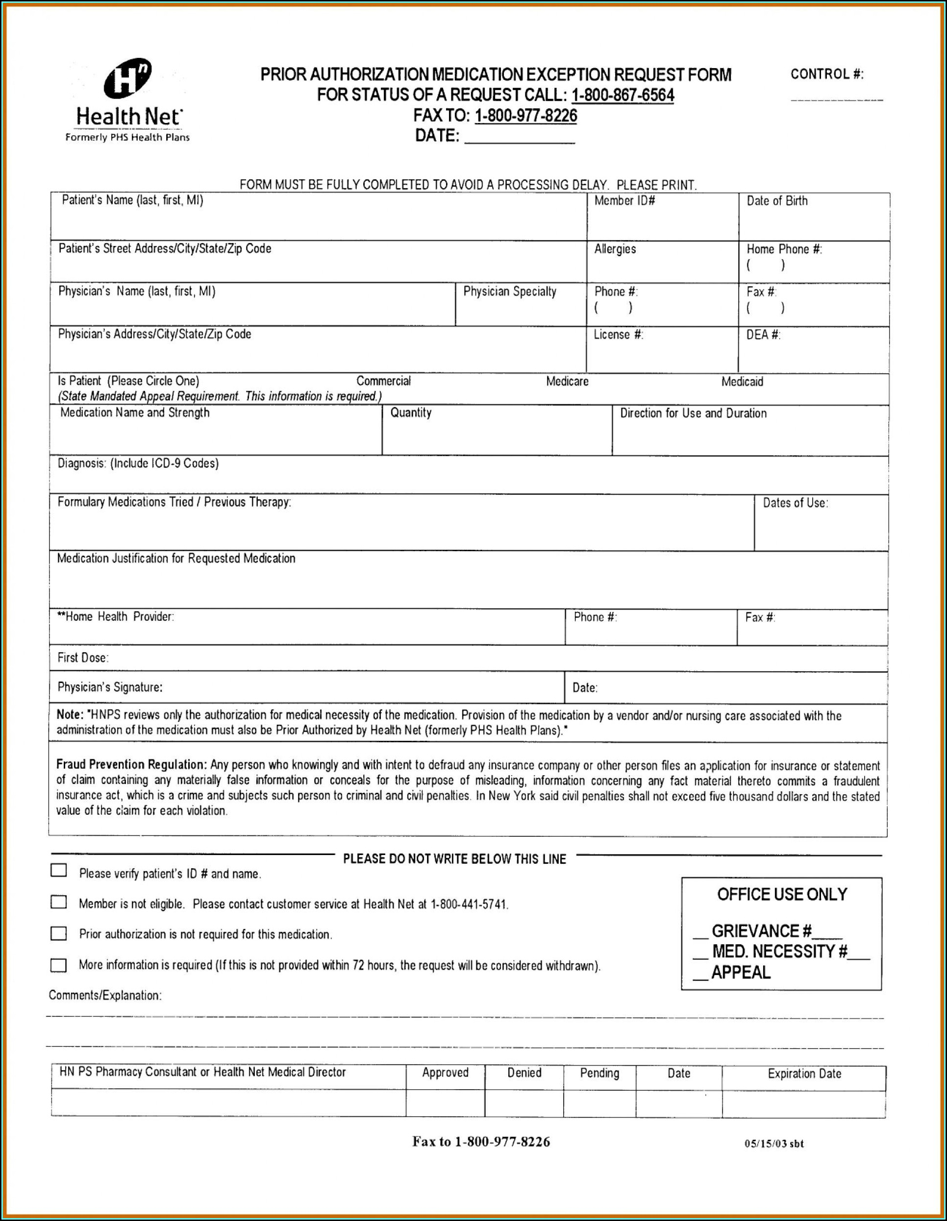 Fidelis Prior Authorization Form Humana Prior Authorization Form 