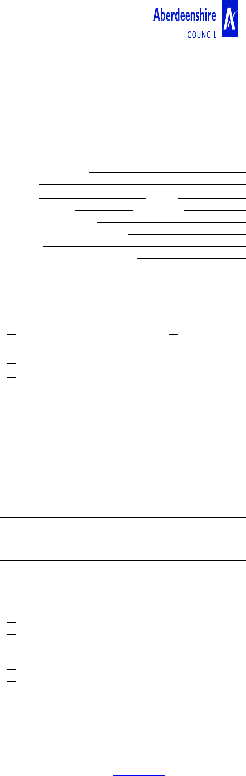 Fill Free Fillable 03 Resident Permit Application Form Aberdeenshire 