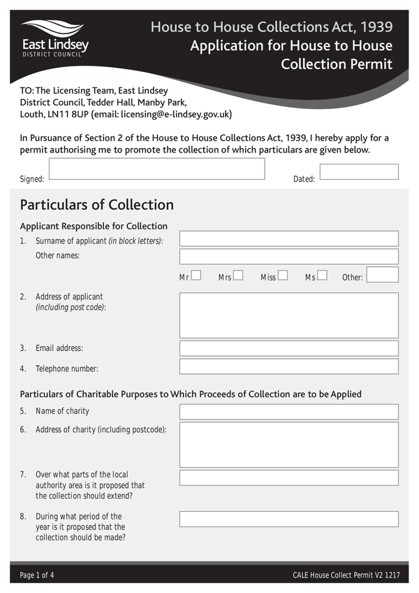 Fill Free Fillable East Lindsey District Council PDF Forms