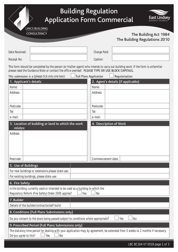 Fill Free Fillable East Lindsey District Council PDF Forms